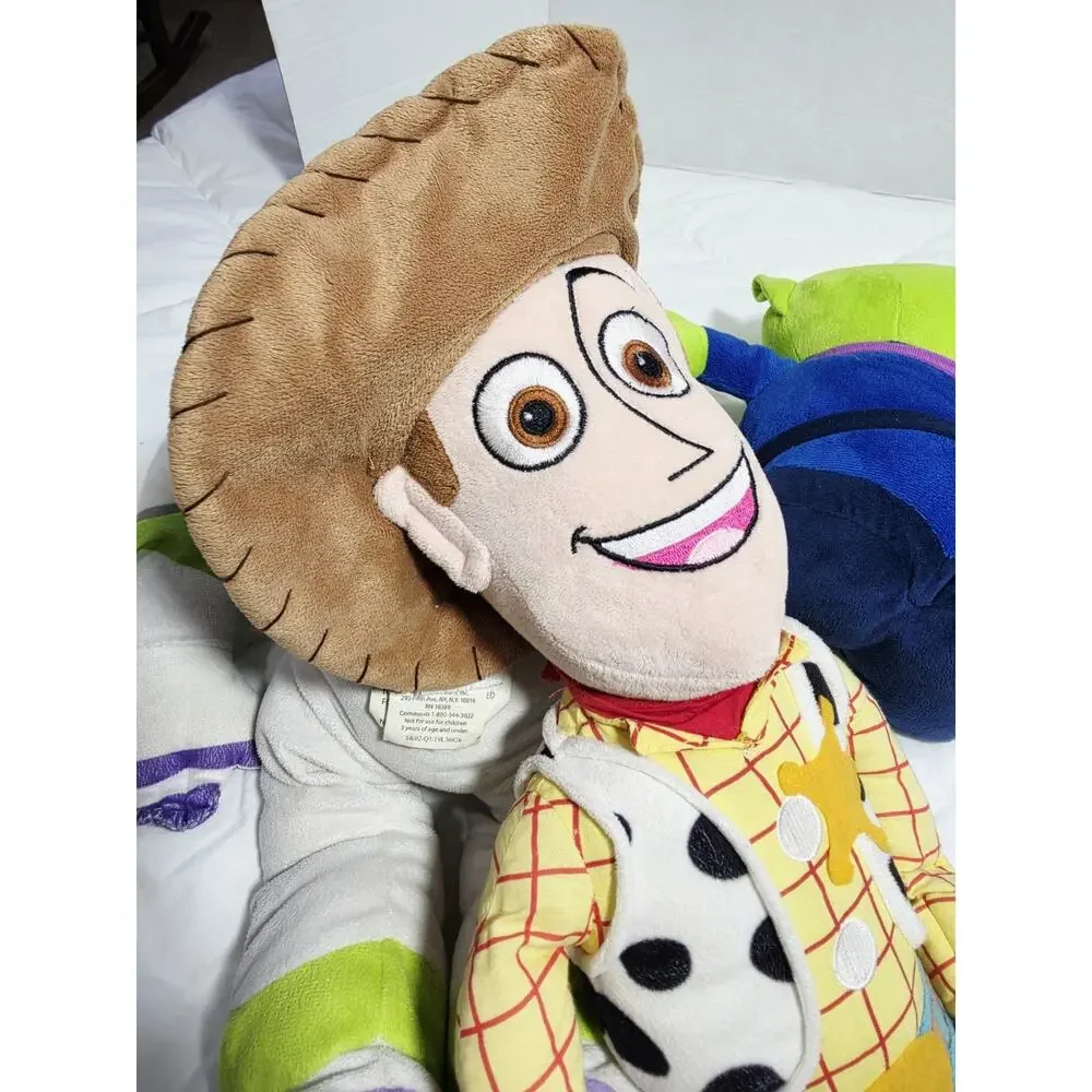 Disney Toy Story Woody 24”Buzz Lightyear 21” Alien 11' Large Stuffed Plush Jumbo